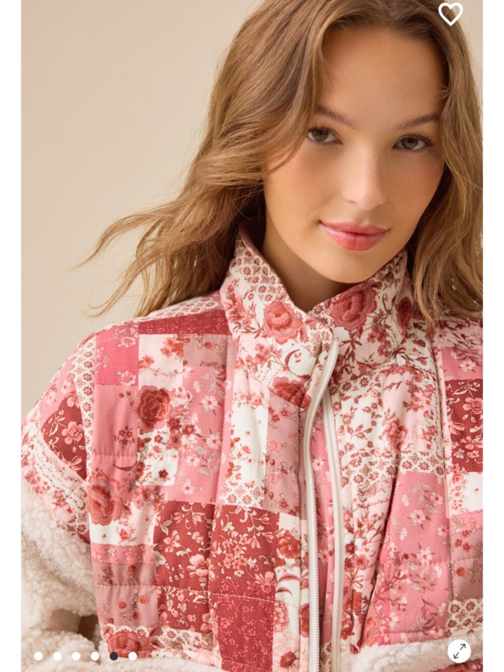 Altar'd State Kaelen Patchwork Sherpa Jacket NWT - Picture 5 of 6